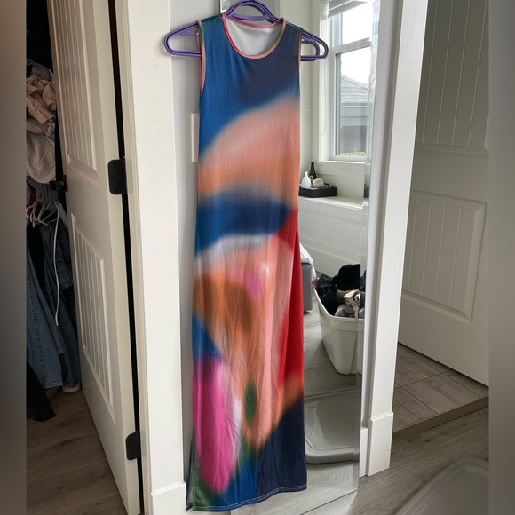 Tie Dye Maxi Dress - Picture 2 of 6